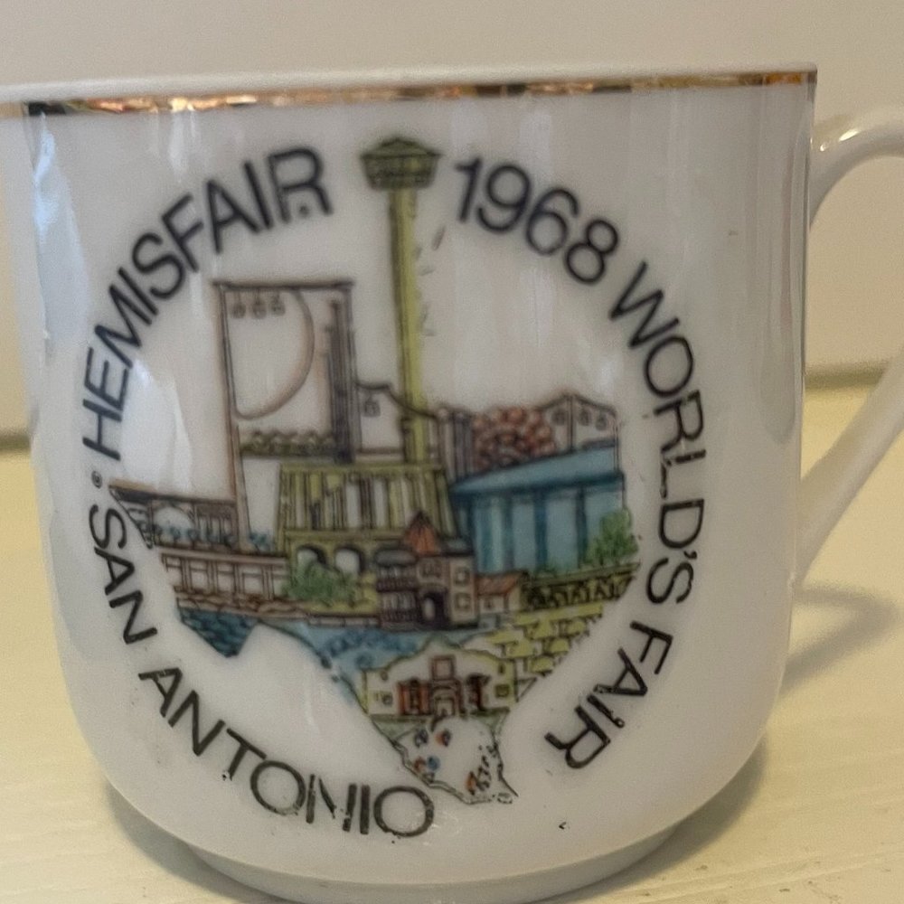 Vintage Cup and Saucer / Worlds Fair